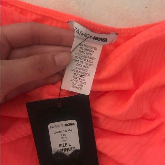 Brand New (L)- Fashion Nova Pink Top - Picture 6 of 6